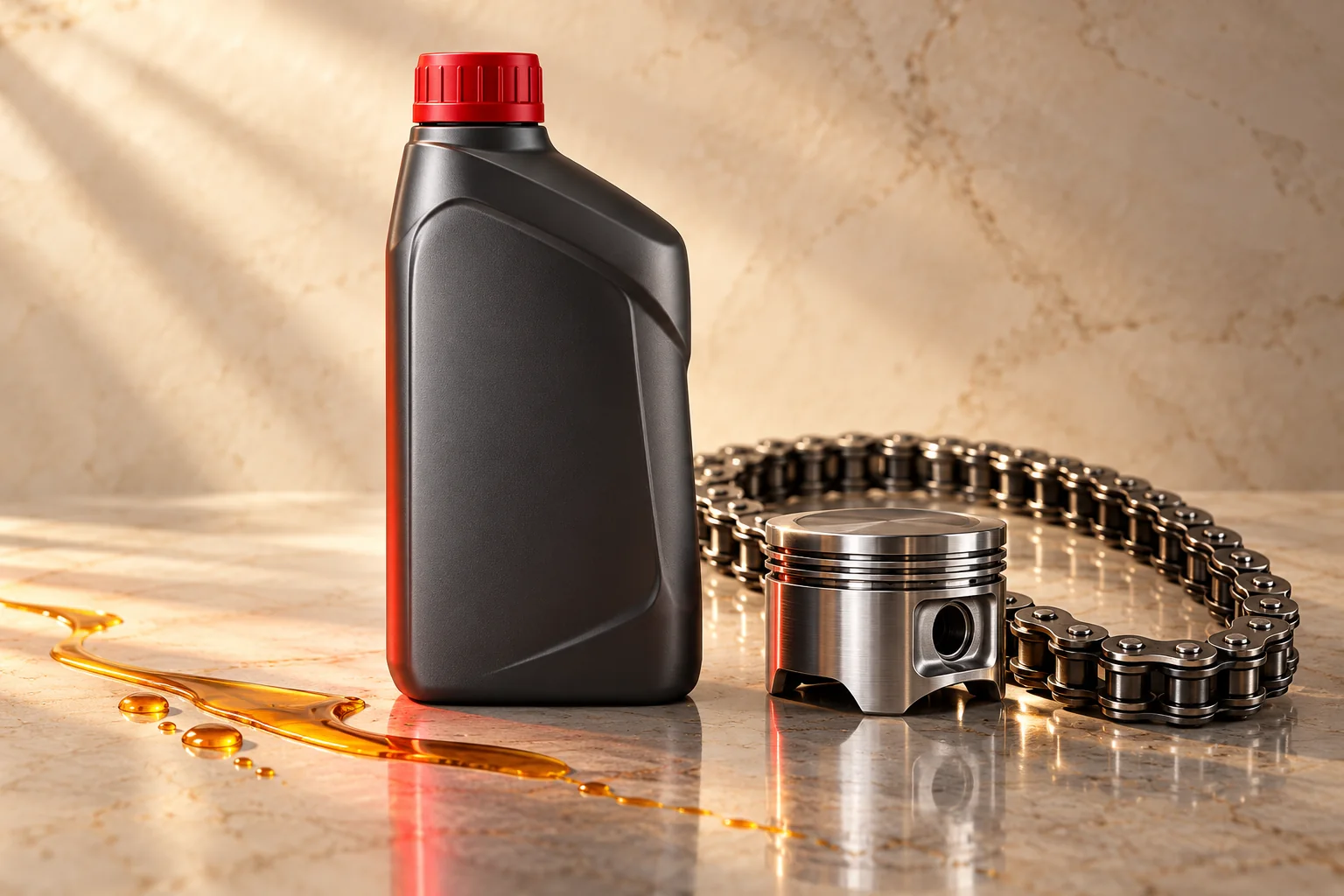 Motosiklet motor yağları temsili görsel
